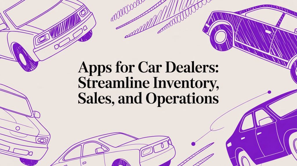 Apps for Car Dealers: Streamline Inventory, Sales, and Operations