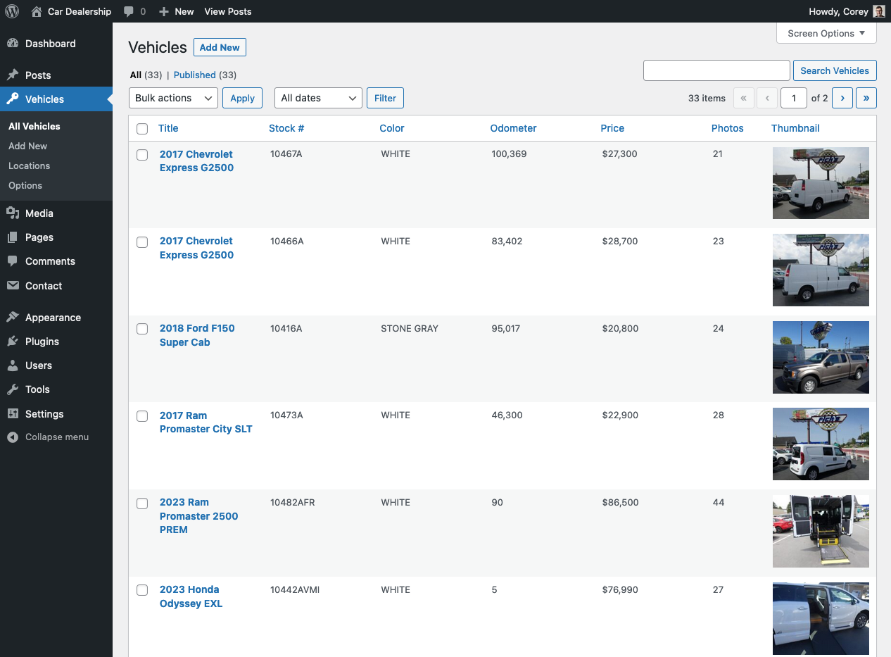 Direct Upload Interface